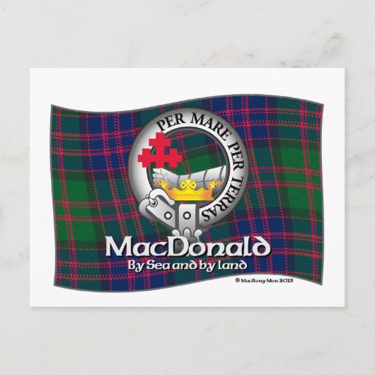 MacDonald Clan Cap Postkarte (Vorderseite)