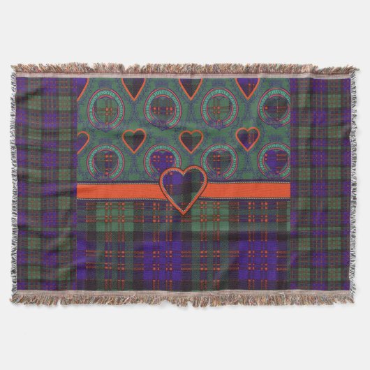 Macdonald Clan karierter schottischer Tartan Decke (Vorderseite)