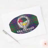 MacDonald Clan Ovaler Aufkleber (Umschlag)