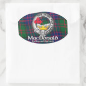 MacDonald Clan Ovaler Aufkleber (Tasche)