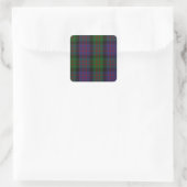 MacDonald Clan Tartan Quadratischer Aufkleber (Tasche)
