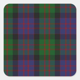 MacDonald Clan Tartan Quadratischer Aufkleber