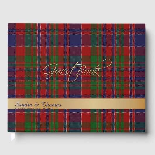 MacDonald Clan Wedding Gästebuch (Vorderseite)