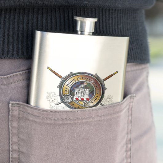 MacDonald Clanranald Clan Abzeichen Flachmann (Beispiel)