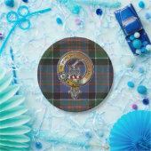 MacDonald Clanranald Tartan & Abzeichen Pappteller (Party)