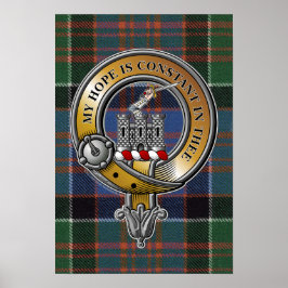 MacDonald Clanranald Tartan & Abzeichen Poster