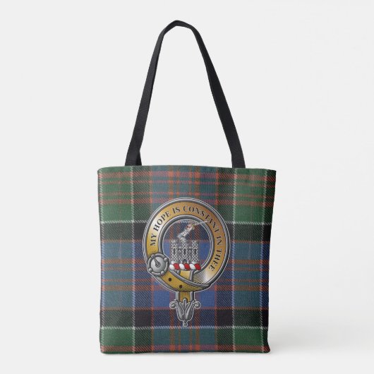 MacDonald Clanranald Tartan & Abzeichen Tasche (Rückseite)