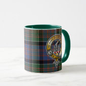 MacDonald Clanranald Tartan & Abzeichen Tasse (VorderseiteRechts)