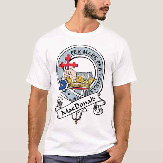MacDonald des Donald-Clan-Abzeichens T-Shirt (Vorderseite)