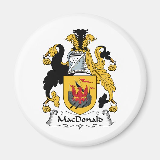 MacDonald-Familienwappen Magnet (Vorne)