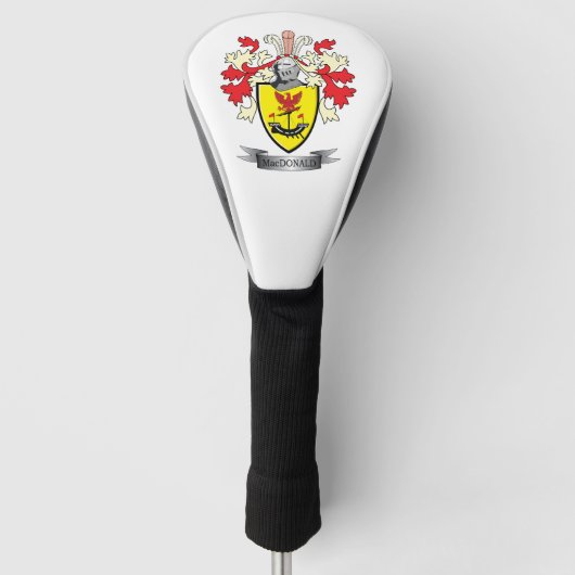 MacDonald Familienwappen-Wappen Golf Headcover (Vorderseite)