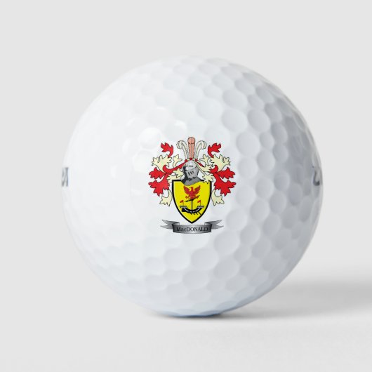 MacDonald-Familienwappen-Wappen Golfball (Vorderseite)