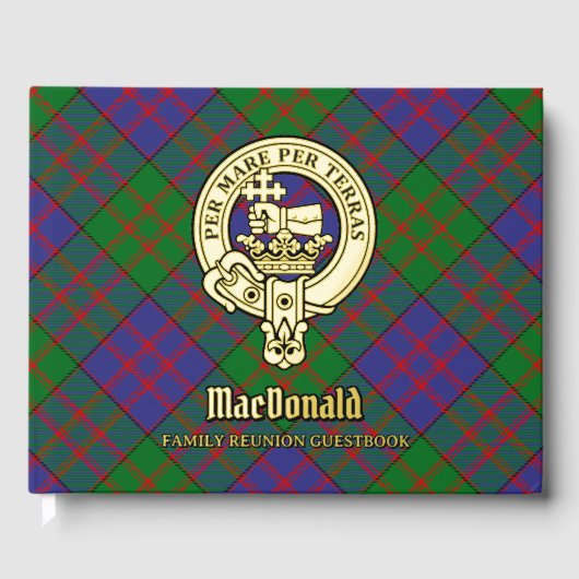 MacDonald Family Wiedersehen Gästebuch (Vorderseite)