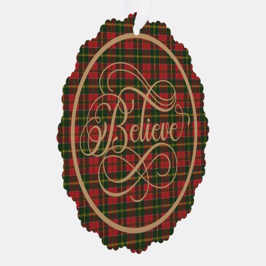 MacDonald Kingsburgh Scottish Tartan Christmas Ornament Karte (Rechts)