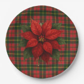  MacDonald Kingsburgh Scottish Tartan Christmas Pappteller (Vorderseite)