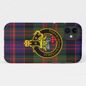 Macdonald schottisches Wappen und Tartan iPhone Case-Mate iPhone Hülle (Rückseite (Horizontal))