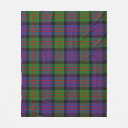 MacDonald Scottish Clan Tartan Kariertes Muster Fleecedecke (Vorderseite)