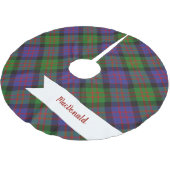 MacDonald Scottish Clan Tartan Kariertes Muster Polyester Weihnachtsbaumdecke (Schrägansicht)