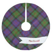 MacDonald Scottish Clan Tartan Kariertes Muster Polyester Weihnachtsbaumdecke (Vorderseite)