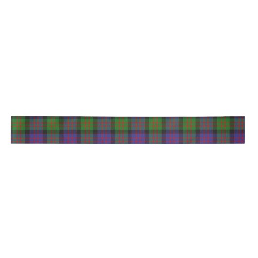 MacDonald Scottish Clan Tartan Kariertes Muster Satinband (Vorderseite)