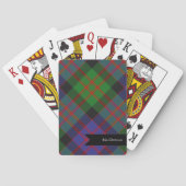 MacDonald Scottish Clan Tartan Kariertes Muster Spielkarten (Rückseite)