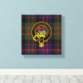 Macdonald Scottish Wappen und Tartan Canvas print Leinwanddruck (Insitu (Holzboden))