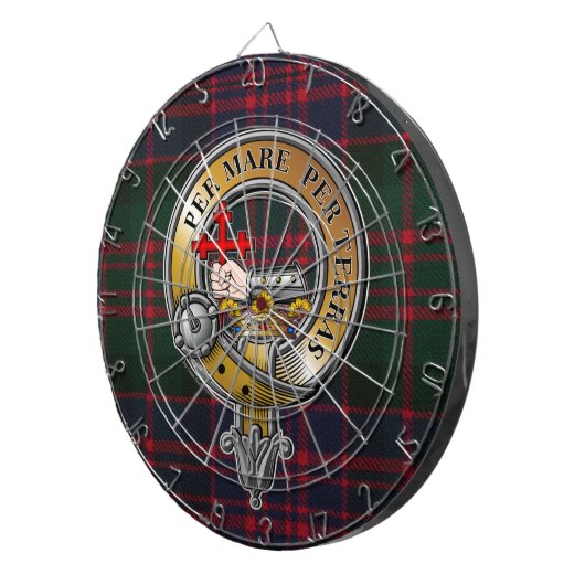 MacDonald Tartan & Abzeichen Dartscheibe (Vorderseite rechts)