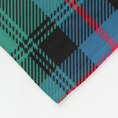 MacDonald Tartan, Badge & Crest Blanket Fleecedecke (Ecke)