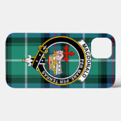 MacDonald Tartan, Badge & Crest Handyhülle Case-Mate iPhone Hülle (Rückseite (Horizontal))