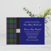MacDonald Tartan Celtic Wedding Einladung (Stehend Vorderseite)