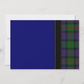 MacDonald Tartan Celtic Wedding Einladung (Rückseite)