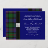 MacDonald Tartan Celtic Wedding Einladung (Vorne/Hinten)