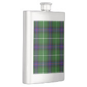 MacDonald Tartan grün kariert Flachmann (Rechts)