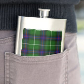 MacDonald Tartan grün kariert Flachmann (Beispiel)