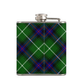 MacDonald Tartan grün kariert Flachmann (Rückseite)