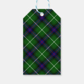 MacDonald Tartan grün kariert Geschenkanhänger (Rückseite)