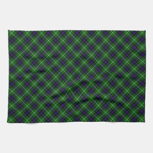 MacDonald Tartan grün kariert Handtuch (Horizontal)