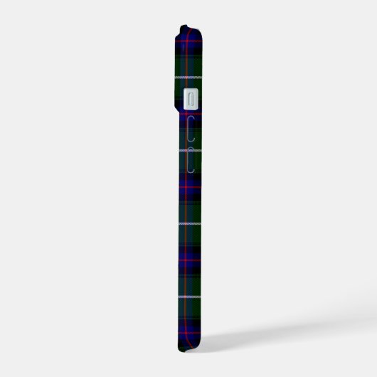 MacDonald Tartan grün kariert iPhone 15 Hülle (Linke Seite)