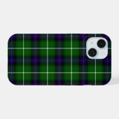 MacDonald Tartan grün kariert iPhone 15 Hülle (Rückseite (Horizontal))