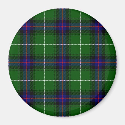 MacDonald Tartan grün kariert Magnet (Vorne)