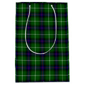 MacDonald Tartan grün kariert Mittlere Geschenktüte (Vorderseite)