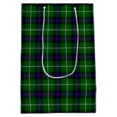 MacDonald Tartan grün kariert Mittlere Geschenktüte (Rückseite)