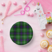MacDonald Tartan grün kariert Pappteller (Party)