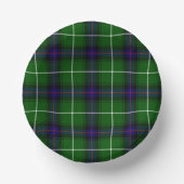 MacDonald Tartan grün kariert Pappteller (Vorderseite)