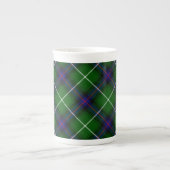 MacDonald Tartan grün kariert Porzellantasse (Vorderseite)