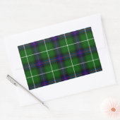 MacDonald Tartan grün kariert Rechteckiger Aufkleber (Umschlag)
