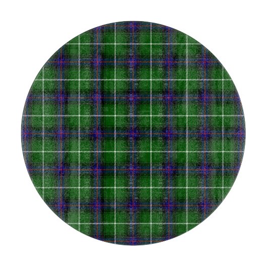 MacDonald Tartan grün kariert Schneidebrett (Vorderseite)