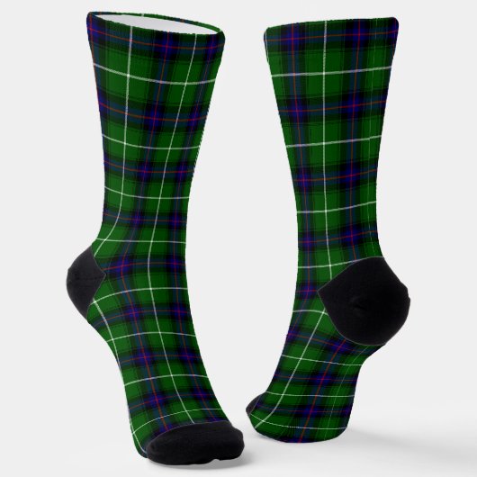 MacDonald Tartan grün kariert Socken (Gewinkelt)