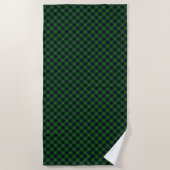 MacDonald Tartan grün kariert Strandtuch (Vorderseite)