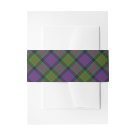 MacDonald Tartan Kariert Einladungsbanderole (Vorderseite Beispiel)